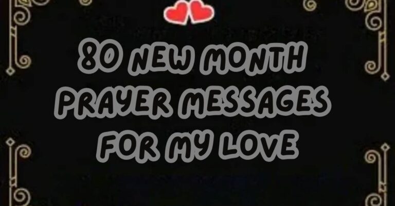 New Month Prayer Messages for My Love