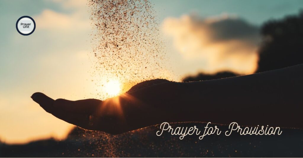 6. Prayer for Provision