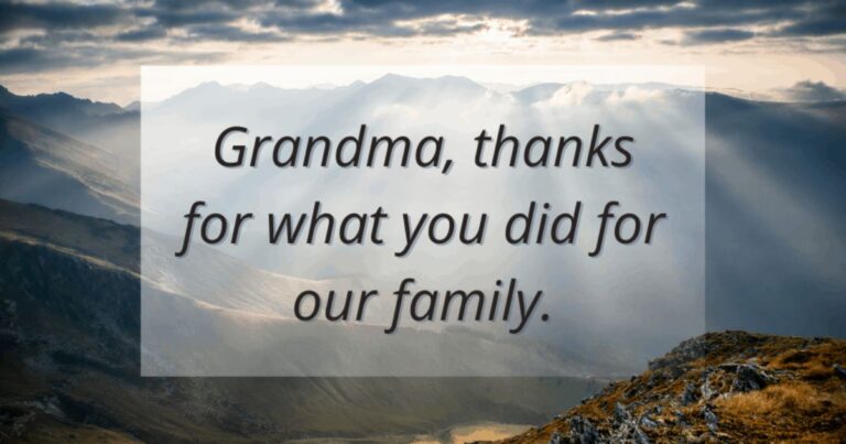 Short Message For Grandmother Who Passed Away
